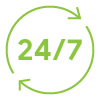 24/7 Monitoring and Support